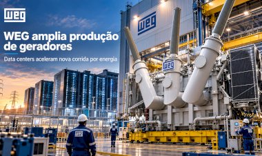 Data centers aceleram nova corrida por energia: WEG anuncia R$ 840 milhões para multiplicar produção de geradores