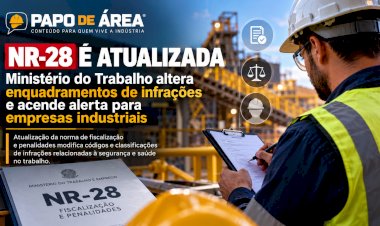 NR-28 é atualizada: Ministério do Trabalho altera enquadramentos de infrações e acende alerta para empresas industriais