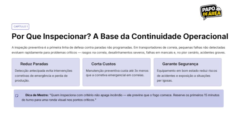 Guia Prático: Como elevar o nível da Inspeção em Transportadores de Correia
