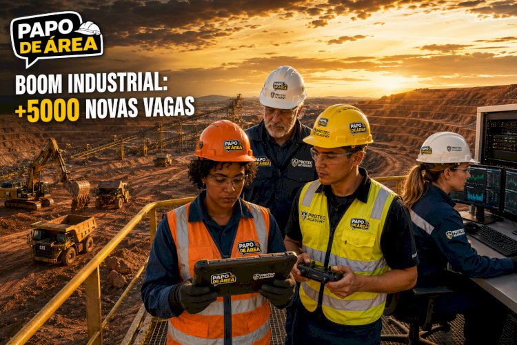 INDÚSTRIA EM ALTA: Expansão de projetos minerais deve gerar mais de 5 mil novas vagas técnicas no segundo semestre